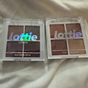bundle of 2!  Lottie London 4 piece eyeshadow palettes.  The mauves & the rusts!